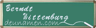 Berndt Wittenburg Visitenkarte